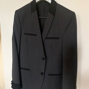 The Kooples rockabilly shawl collar suit jacket (36S)